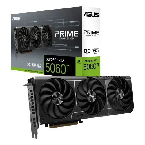ASUS PRIME GeForce RTX 5060 Ti 16GB GDDR7 OC Edition Graphics Card
